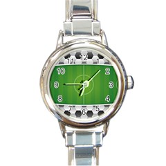 Background Sports Soccer Football Round Italian Charm Watch by Wegoenart