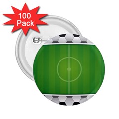 Background Sports Soccer Football 2 25  Buttons (100 Pack)  by Wegoenart