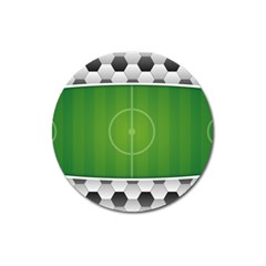 Background Sports Soccer Football Magnet 3  (round) by Wegoenart