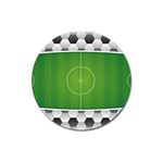 Background Sports Soccer Football Magnet 3  (Round) Front