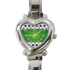 Background Sports Soccer Football Heart Italian Charm Watch by Wegoenart