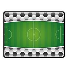 Background Sports Soccer Football Double Sided Fleece Blanket (small)  by Wegoenart