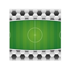 Background Sports Soccer Football Small Satin Scarf (square) by Wegoenart