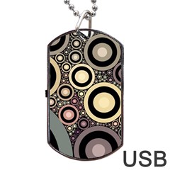 Art Retro Design Vintage Dog Tag Usb Flash (two Sides) by Wegoenart