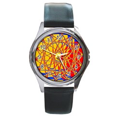 Graphic Design Graphic Design Round Metal Watch by Wegoenart