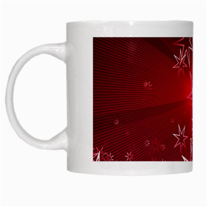 Christmas Candles White Mugs