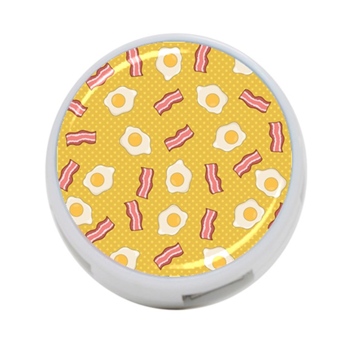 Bacon and Egg Pop Art Pattern 4-Port USB Hub (Two Sides)