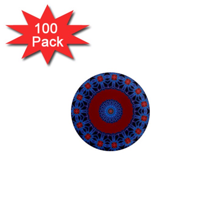 Mandala Pattern Round Ethnic 1  Mini Magnets (100 pack) 