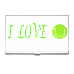 I Lovetennis Business Card Holder by Greencreations