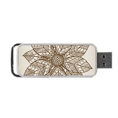 Flower Mandala Christmas Xmas Portable Usb Flash (two Sides) by Pakrebo