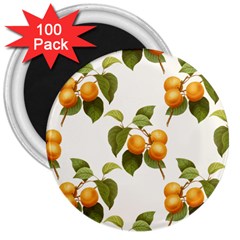 Apricot Fruit Vintage Art 3  Magnets (100 Pack) by Pakrebo