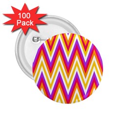 Chevrons Stripes Pattern Geometric 2 25  Buttons (100 Pack)  by Pakrebo