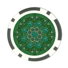 Stars Shining Over The Brightest Star In Lucky Starshine Poker Chip Card Guard by pepitasart