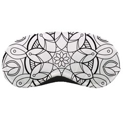 Mandala Drawing Dyes Page Sleeping Masks by Pakrebo