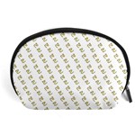 No Step On Snek Pattern White background Meme Accessory Pouch (Large) Front