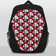 Trump Retro Face Pattern Maga Red Us Patriot Backpack Bag by snek