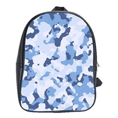 Standard Light Blue Camouflage Army Military School Bag (large) by snek