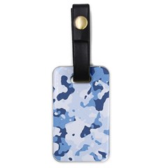 Standard Light Blue Camouflage Army Military Luggage Tags (one Side)  by snek