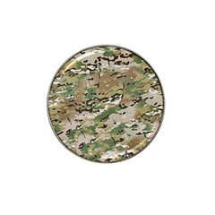 Wood Camouflage Military Army Green Khaki Pattern Hat Clip Ball Marker by snek