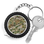 Wood camouflage military army green khaki pattern Measuring Tape Front