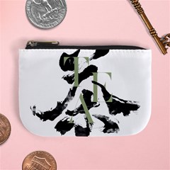 Tea Calligraphy Mini Coin Purse by EMWdesign