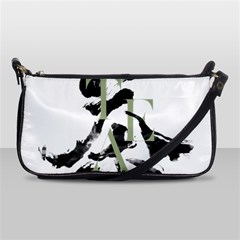 Tea Calligraphy Shoulder Clutch Bag by EMWdesign