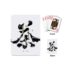 Tea Calligraphy Playing Cards (mini) by EMWdesign