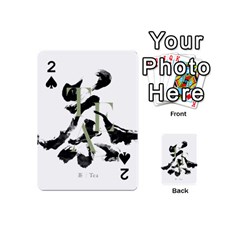 Tea Calligraphy Playing Cards 54 (mini) by EMWdesign