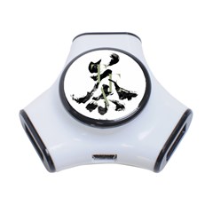 Tea Calligraphy 3-port Usb Hub by EMWdesign