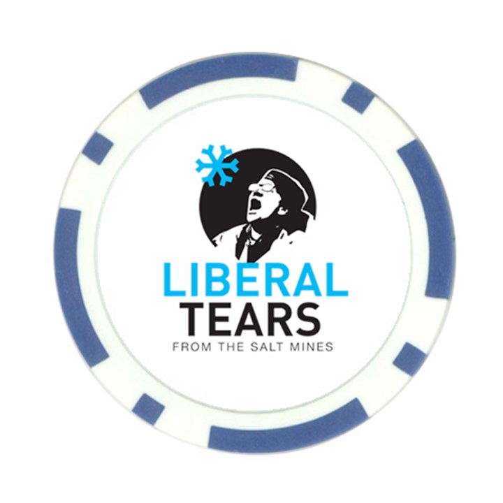 Liberal Tears funny screeching Democrat Screaming Poker Chip Card Guard