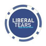 Liberal Tears funny screeching Democrat Screaming Poker Chip Card Guard Back