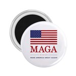 MAGA Make America Great Again with USA flag 2.25  Magnets Front