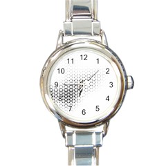 Geometric Abstraction Pattern Round Italian Charm Watch by Mariart