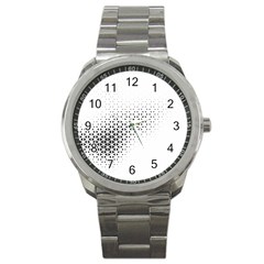 Geometric Abstraction Pattern Sport Metal Watch by Mariart