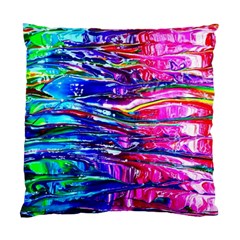 Paint Splatter - Rainbow Standard Cushion Case (one Side) by WensdaiAmbrose