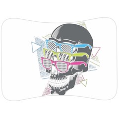 Illustration Skull Rainbow Velour Seat Head Rest Cushion by Mariart