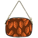 Pattern Leaf Plant Chain Purse (One Side) Front