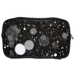 Splatter - Grayscale Toiletries Bag (two Sides) by WensdaiAmbrose