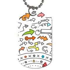 Desktop Pattern Art Graphic Design Dog Tag (one Side) by Pakrebo