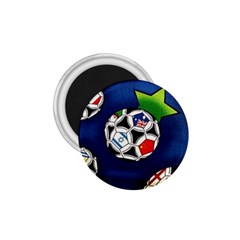 Textile Football Soccer Fabric 1 75  Magnets by Pakrebo