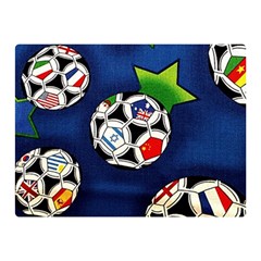 Textile Football Soccer Fabric Double Sided Flano Blanket (mini)  by Pakrebo