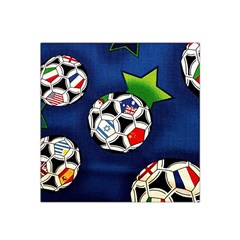 Textile Football Soccer Fabric Satin Bandana Scarf by Pakrebo