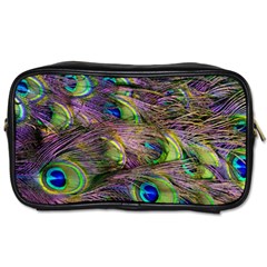 Peacock Feathers Toiletries Bag (two Sides) by WensdaiAmbrose