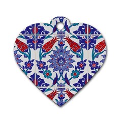 Art Artistic Ceramic Colorful Dog Tag Heart (two Sides) by Pakrebo