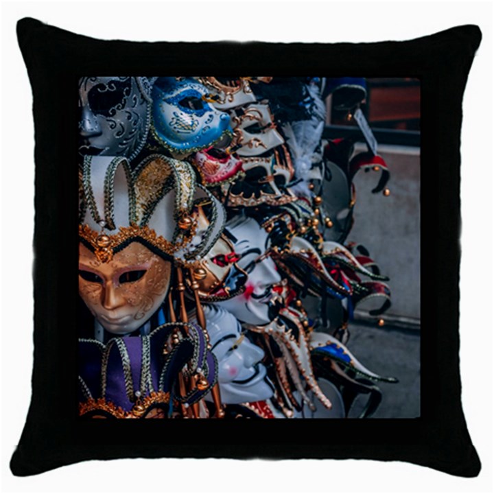 The Fools Throw Pillow Case (Black)