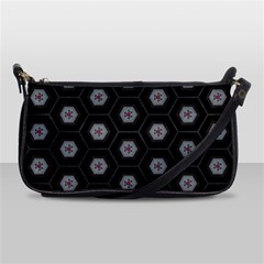 Geometric Pattern - Black Shoulder Clutch Bag by WensdaiAmbrose