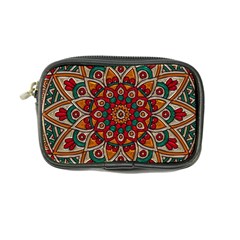 Mandala - Red & Teal Coin Purse by WensdaiAmbrose