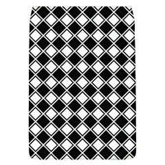 Square Diagonal Pattern Removable Flap Cover (l) by Mariart