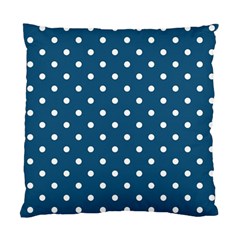 Polka Dot - Turquoise  Standard Cushion Case (one Side) by WensdaiAmbrose