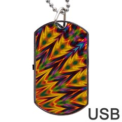 Background Abstract Texture Chevron Dog Tag Usb Flash (one Side) by Mariart